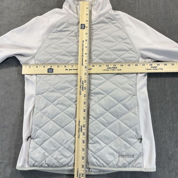 Marmot Woman's Small White/Gray Variant Polartec Jacket - Picture 5 of 7